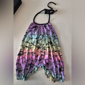PixieLane Colorful Tie-Dye Kids Romper